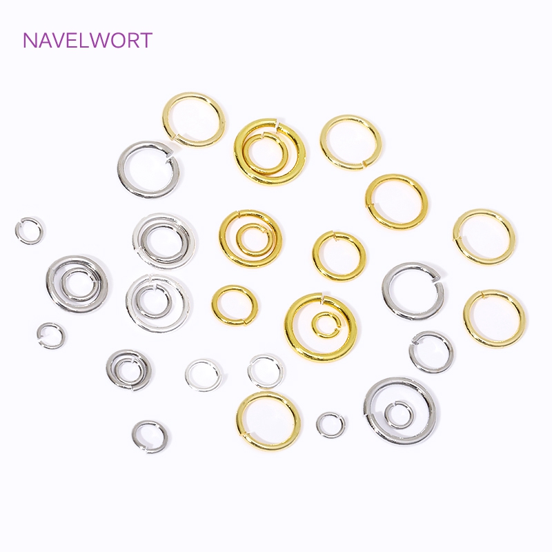 Gold Plated Ring - 14K/18K pozłacany pierścień dzielony otwarte pierścienie