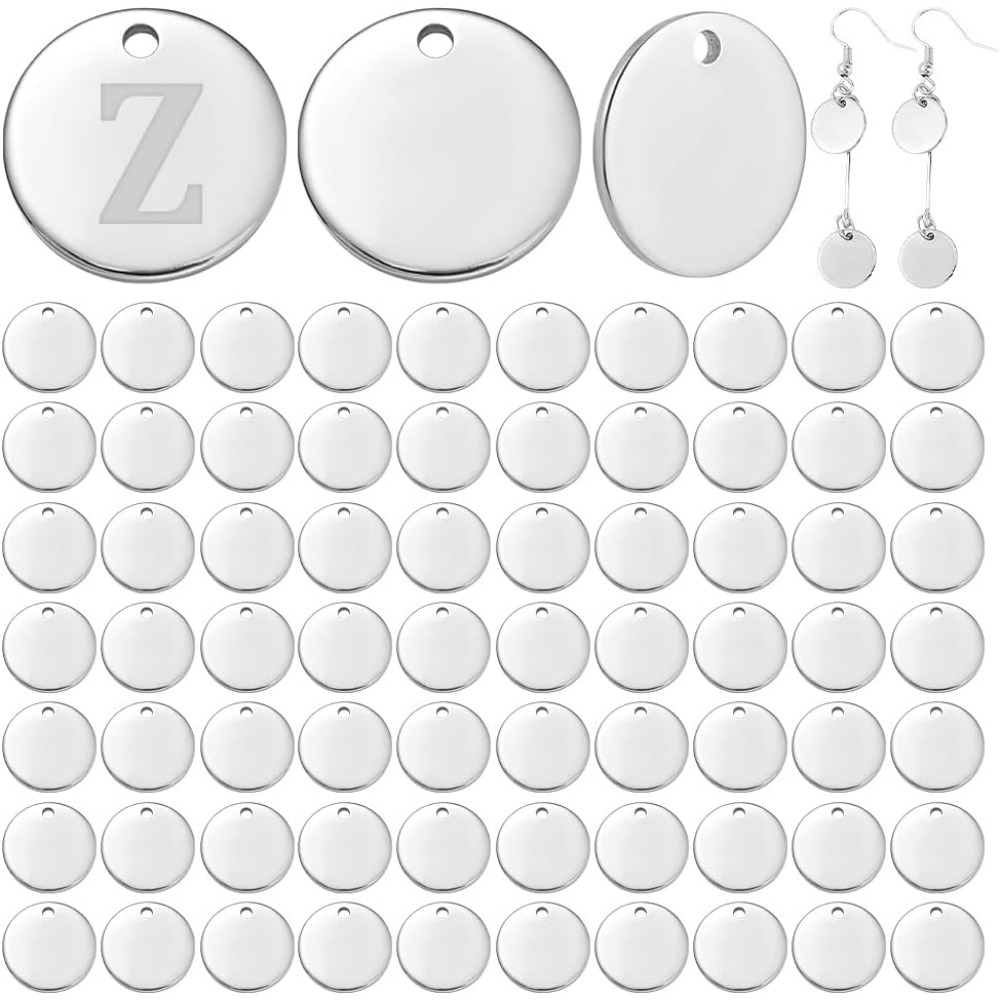 Engraved Name Necklace - 100 szt. 12mm 304 Stal Nierdzewna