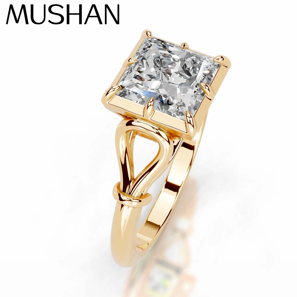 Moissanite Ring - MUSHAN Biżuteria na Zamówienie Pierścionek ze