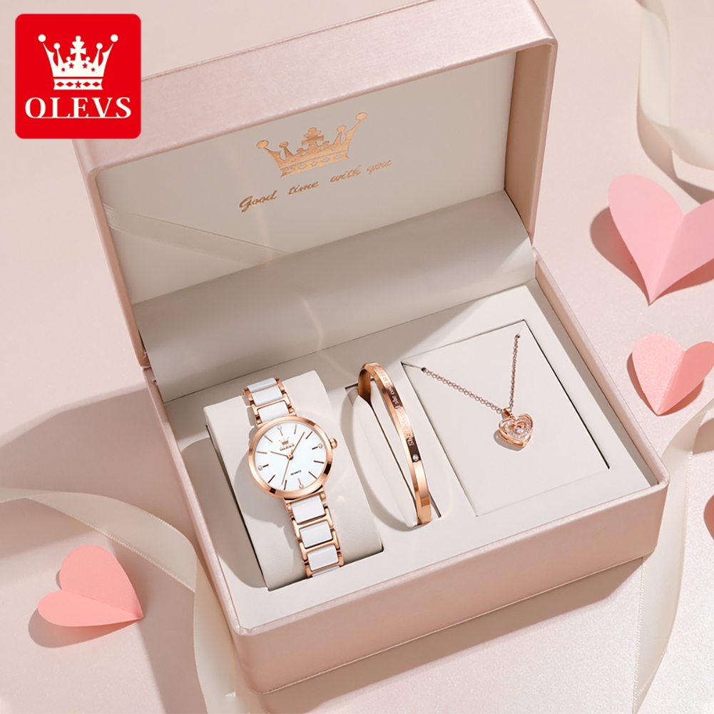 Jewellery Watch - OLEVS Damski Zegarek 5877 Luksusowy Elegancki