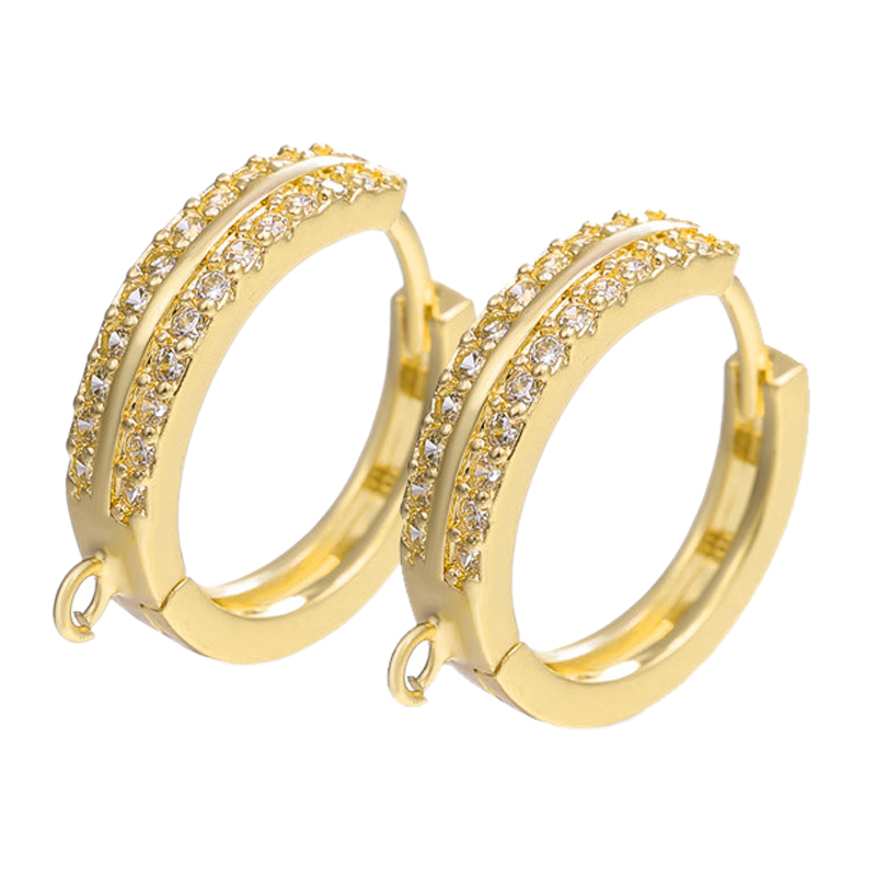 Gold Plated Ring - Juya 2 4 sztuk/partia DIY 18K