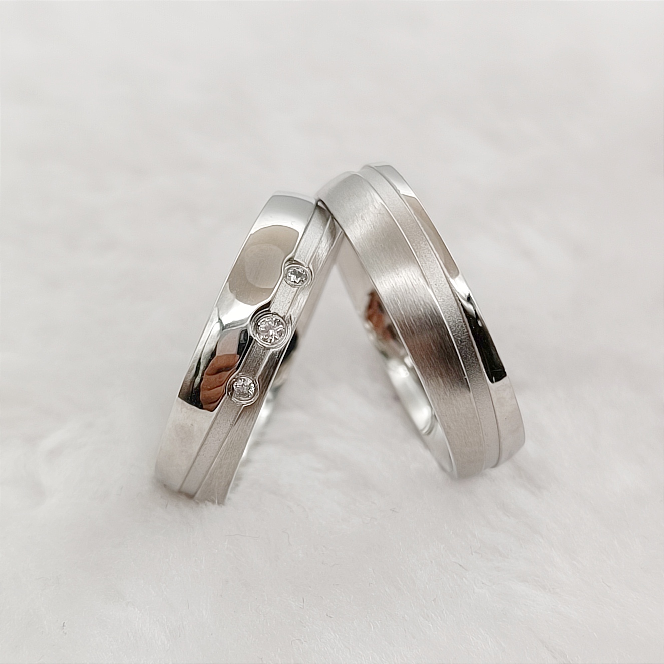 Titanium Steel Ring - Dopasowane obrączki ślubne na rocznicę, zaręczyny