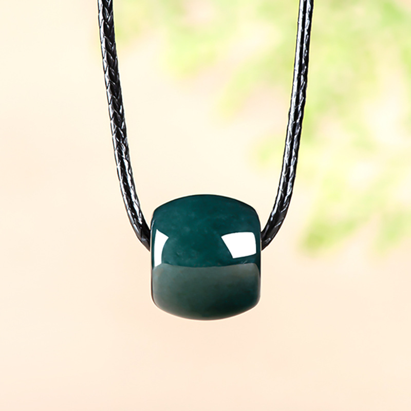 Jewelry & Watches Vitopoulos - Naturalny Mjanmański Szmaragdowy Naszyjnik z Zawieszką