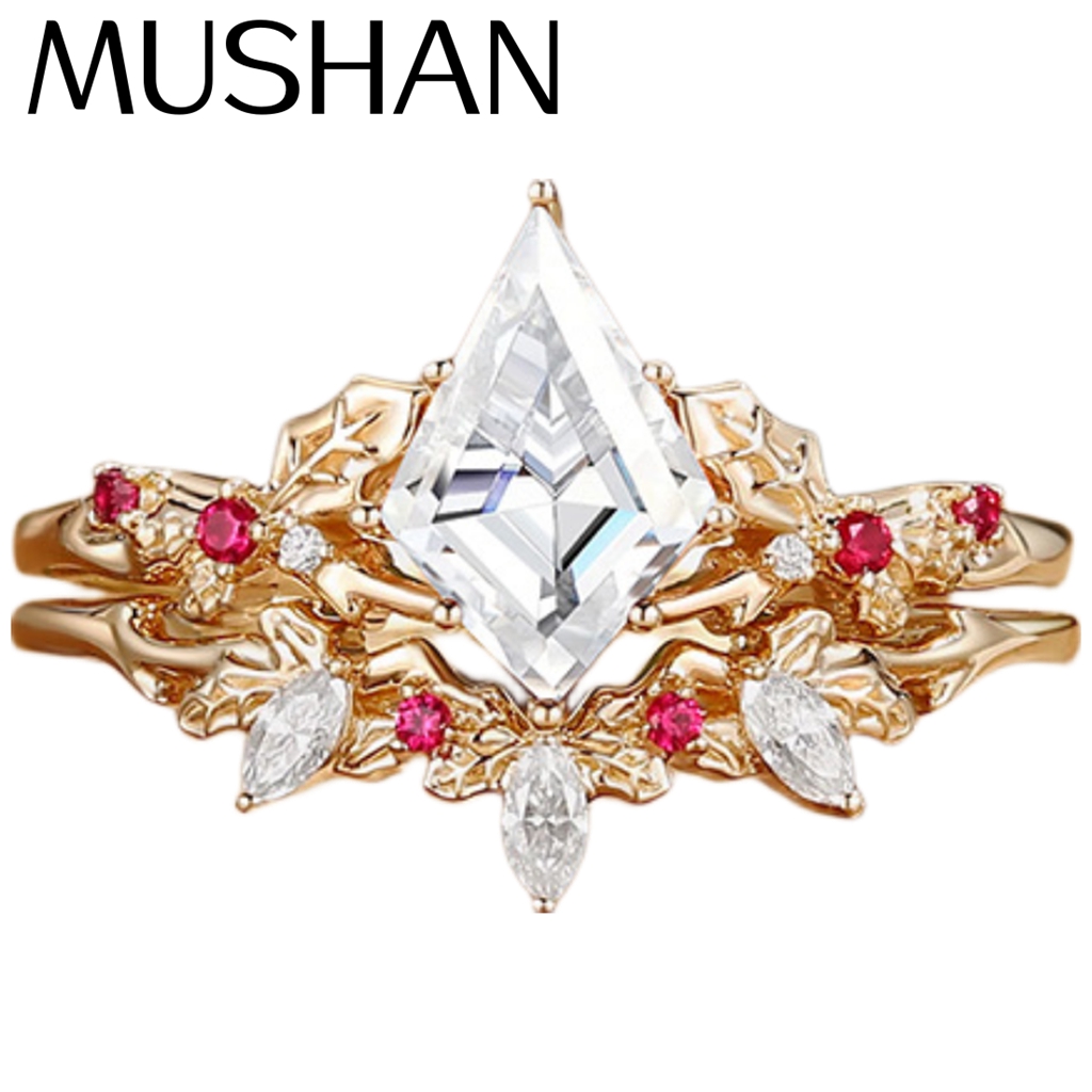 Moissanite Ring - MUSHAN Biżuteria na Zamówienie Pierścionek ze