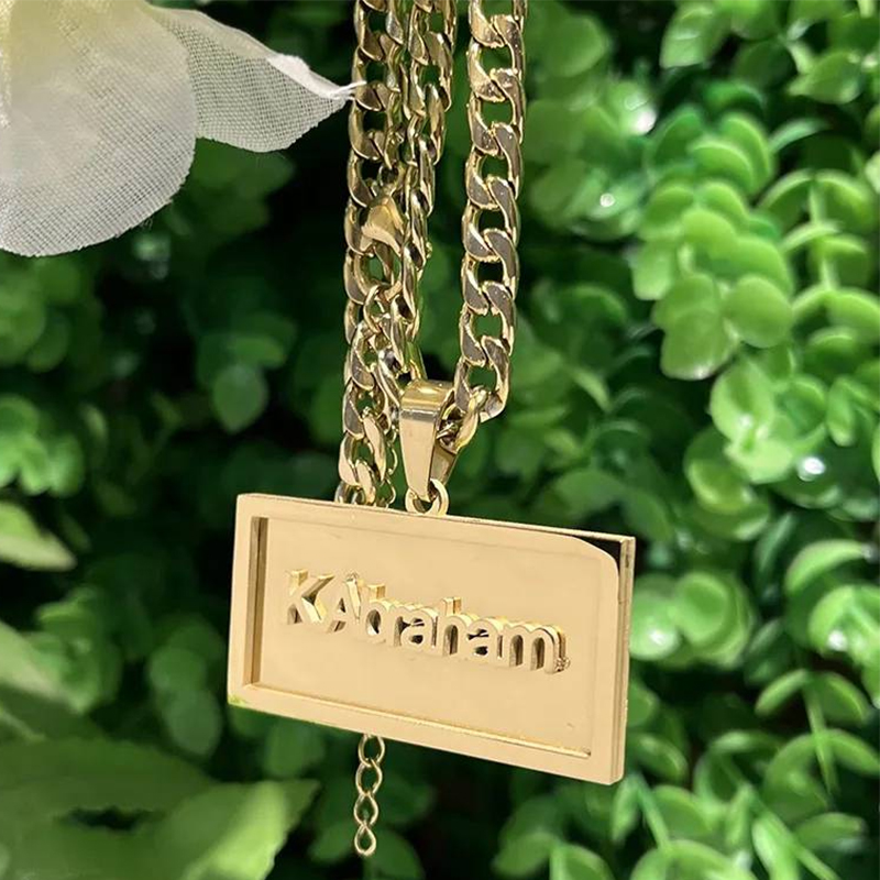 Nazwa własna Naszyjnik hip-hop – Engraved Name Necklace recenzja i cena
