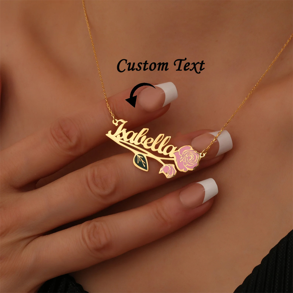 Spersonalizowany, kolorowy nas – Engraved Name Necklace recenzja i cena