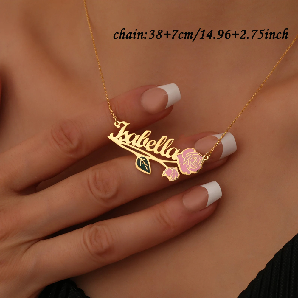 Spersonalizowany, kolorowy nas – Engraved Name Necklace recenzja i cena