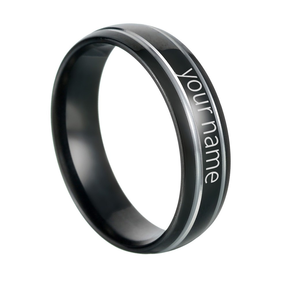 Personalizowane grawerowane im – Titanium Steel Ring recenzja i cena