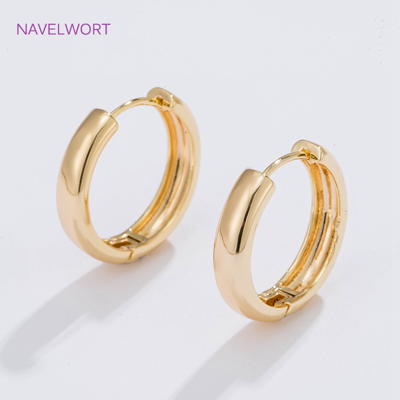 6 Rozmiarów Pozłacane Kolczyki – Gold Plated Ring recenzja i cena