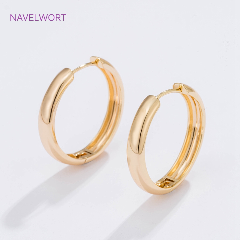 6 Rozmiarów Pozłacane Kolczyki – Gold Plated Ring recenzja i cena