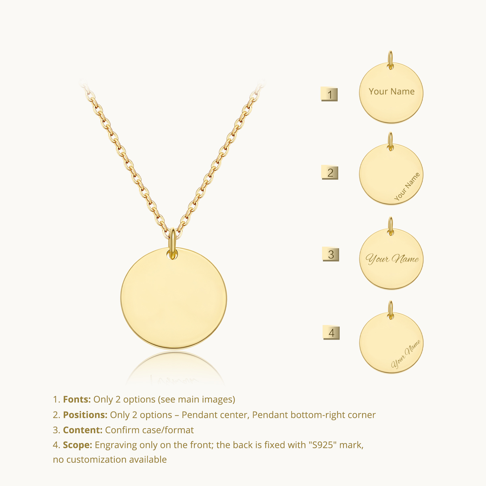 ANDYWEN Srebro Próby 925 Perso – Engraved Name Necklace recenzja i cena