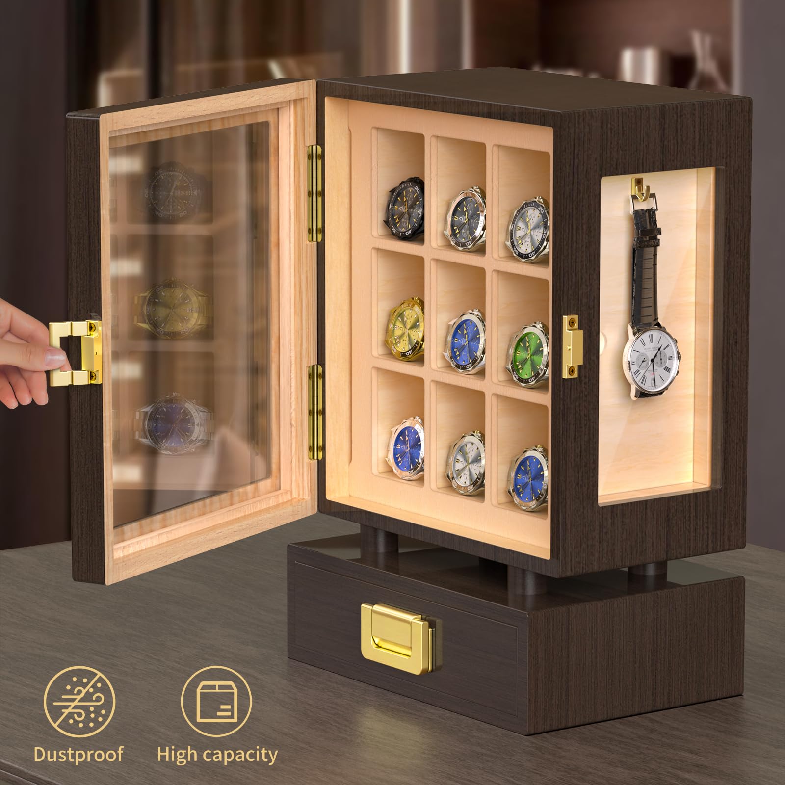 Drewniane pudełko na zegarki o – Watches & Jewelry Repair Center Photos recenzja i cena