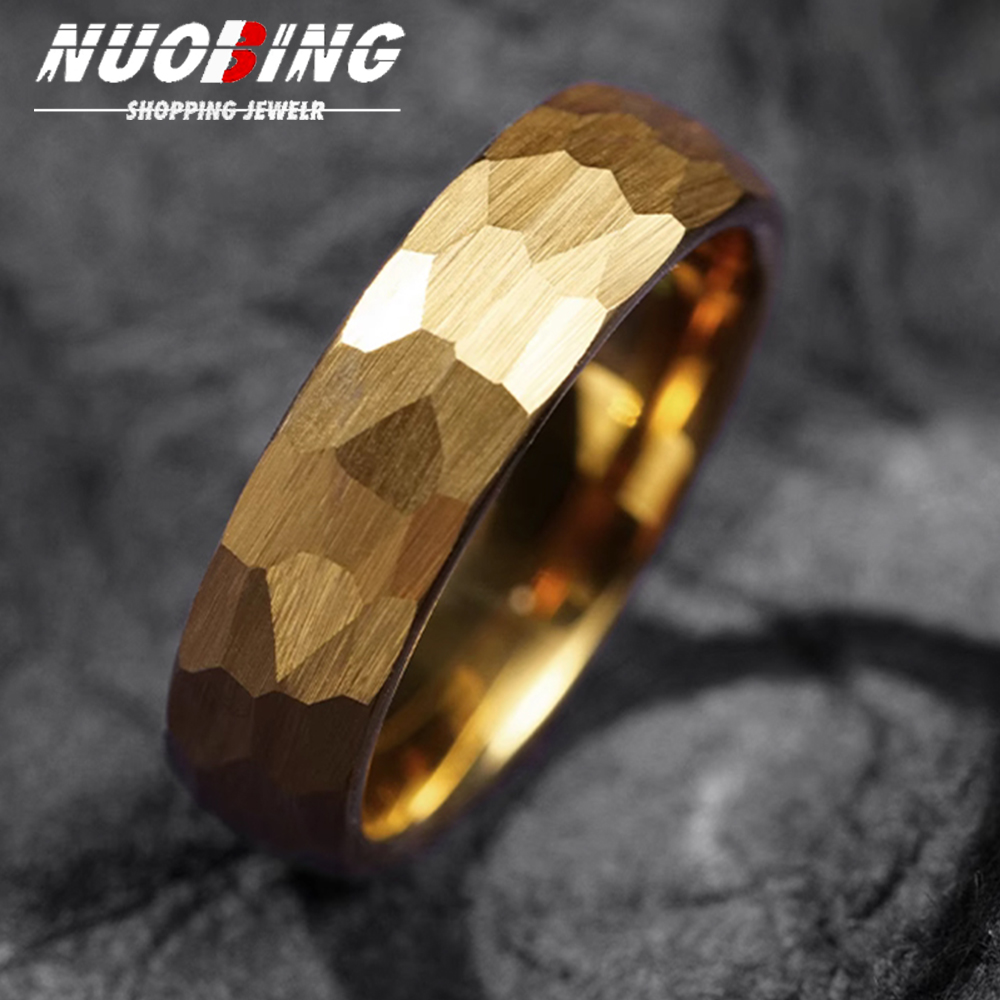 Młotkowane wieloaspektowe pier – Titanium Steel Ring recenzja i cena