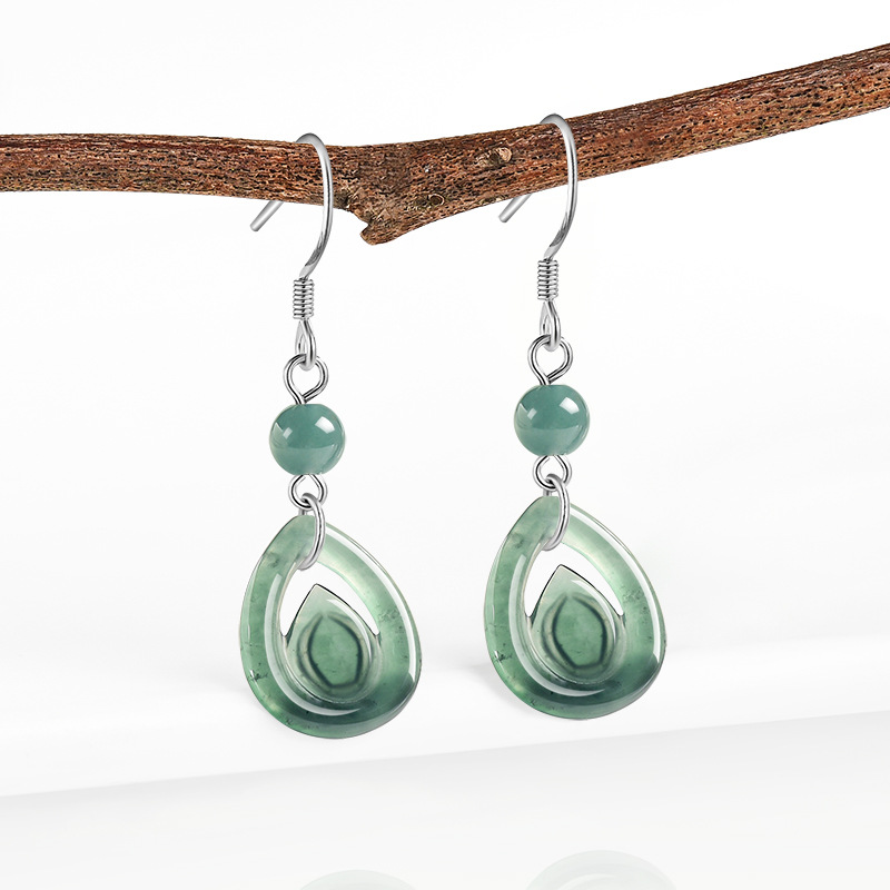 Niebieskie kolczyki z jadeitu  – Luxury Gifts Jewelry & Watches Namfleg Mostar recenzja i cena