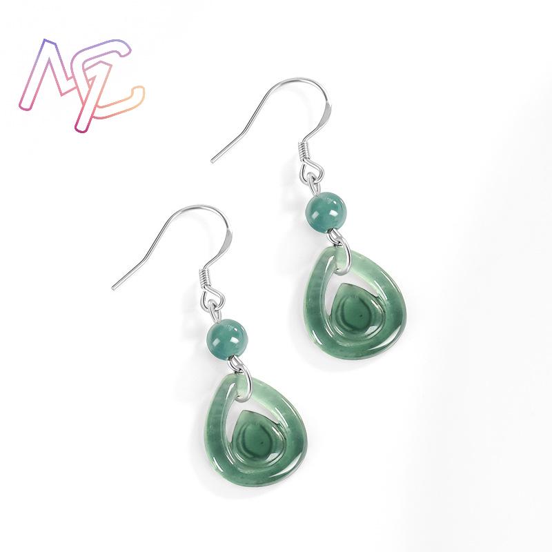 Niebieskie kolczyki z jadeitu  – Luxury Gifts Jewelry & Watches Namfleg Mostar recenzja i cena
