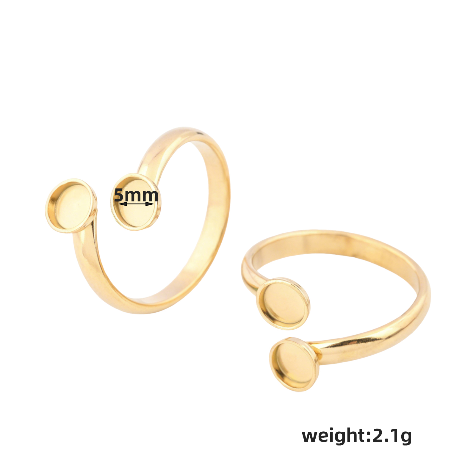 10 szt. regulowanych pierścien – Gold Plated Ring recenzja i cena
