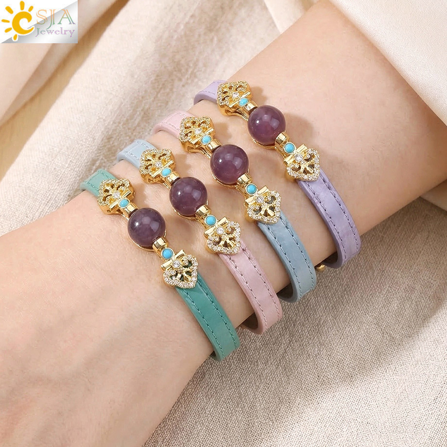 Bransoletka CSJA Bohemian Leat – Jewelry Making Watches recenzja i cena