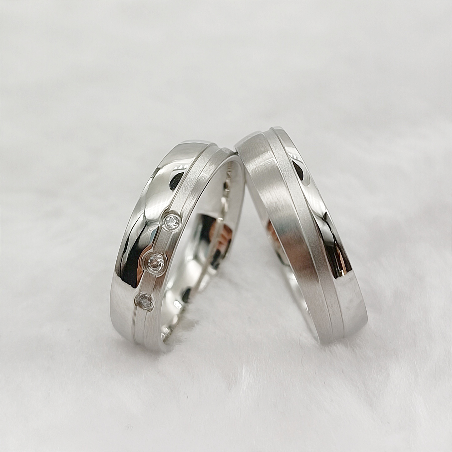 Dopasowane obrączki ślubne na  – Titanium Steel Ring recenzja i cena