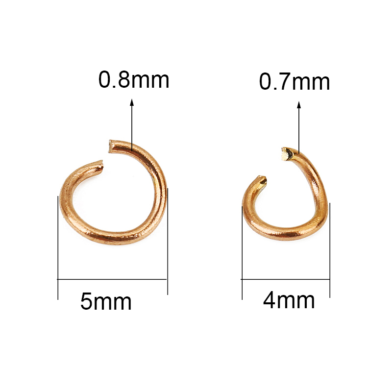 100 szt. Otwartych kółeczek ze – Gold Plated Ring recenzja i cena